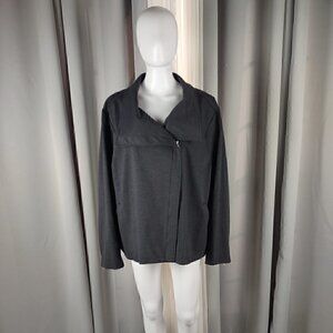 Dana Buchman Womens Gray Full Zip (Zippers On Sleeves) Jacket. Size 3X